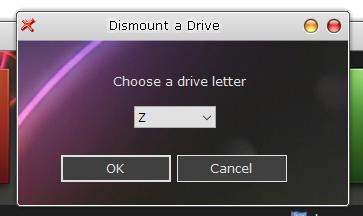 Dismount the drive