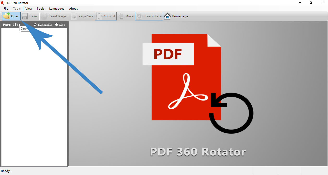 Open a PDF File